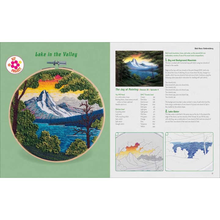 Simon & Schuster - Wholesale Embroidery/Cross Stitch Supplies - Bob Ross Embroidery by Deborah Wilding4