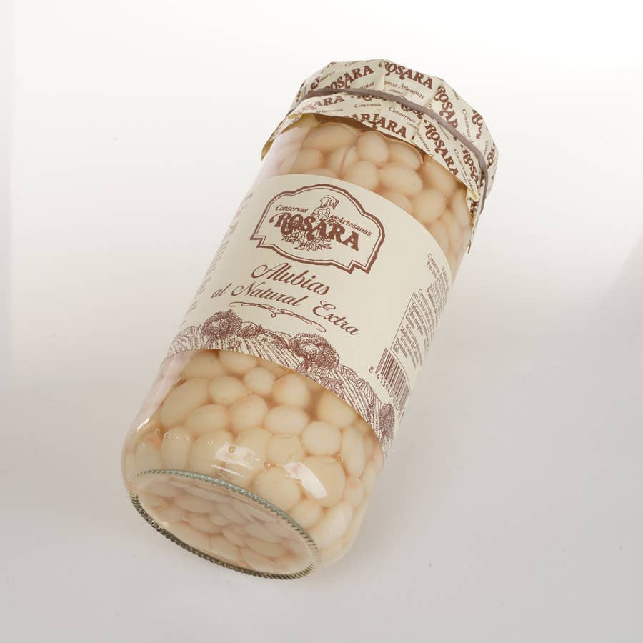 Conservas Rosara - Wholesale Beans - ROUND WHITE BEAN JAR 720 ml.0