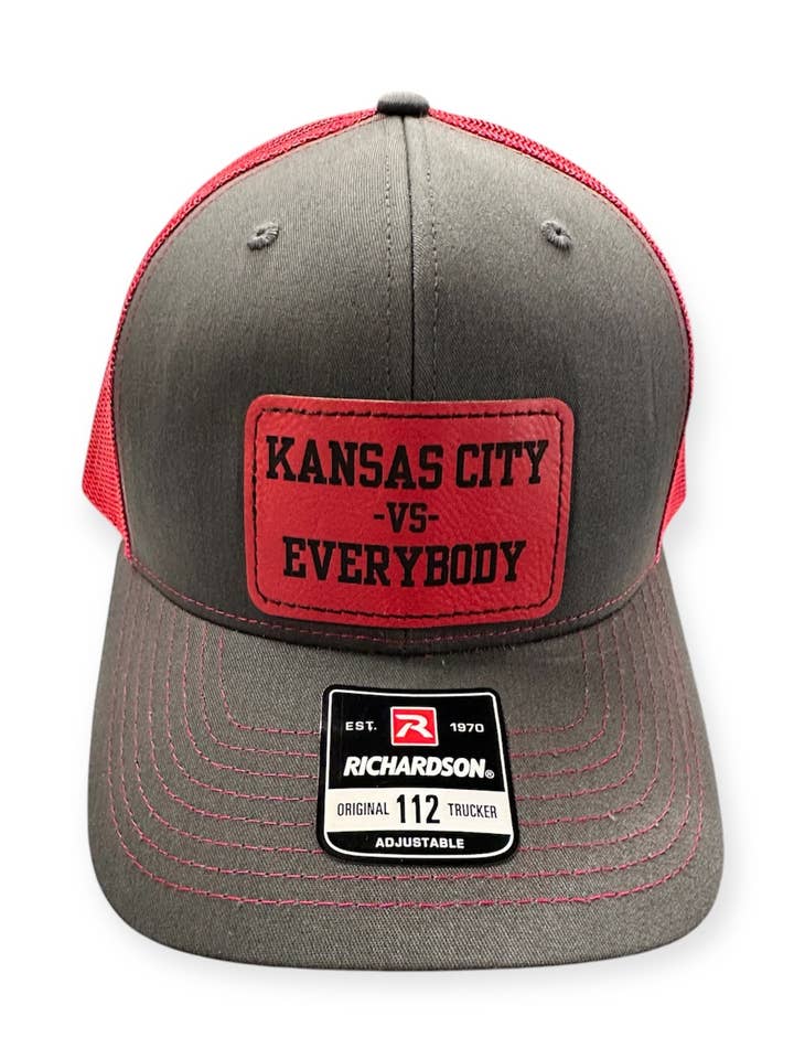 Kansas City VS Everybody Men's Richardson 112 Trucker Hat for wholesale by Designed To Flaunt