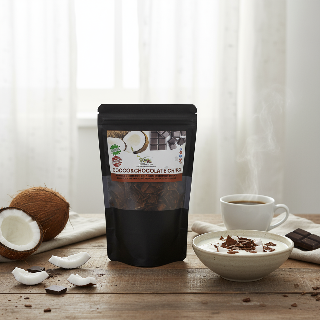 Cibobenessere - Wholesale Chips - Coconut Chocolate Chips 100% ORGANIC sugar-free3