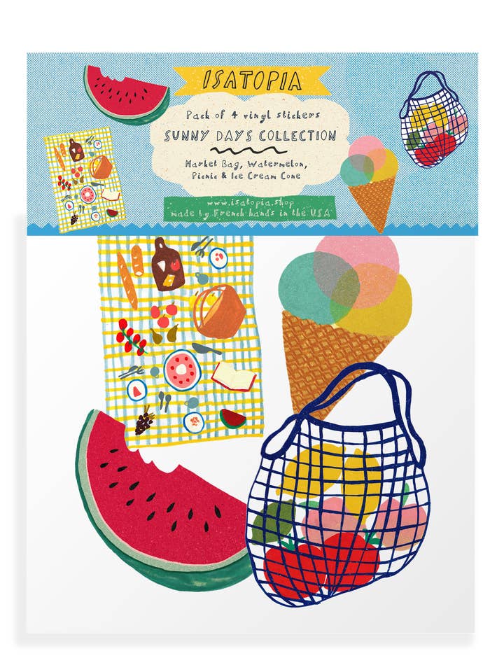 Sunny Days Stickers Pack for wholesale by Isatopia
