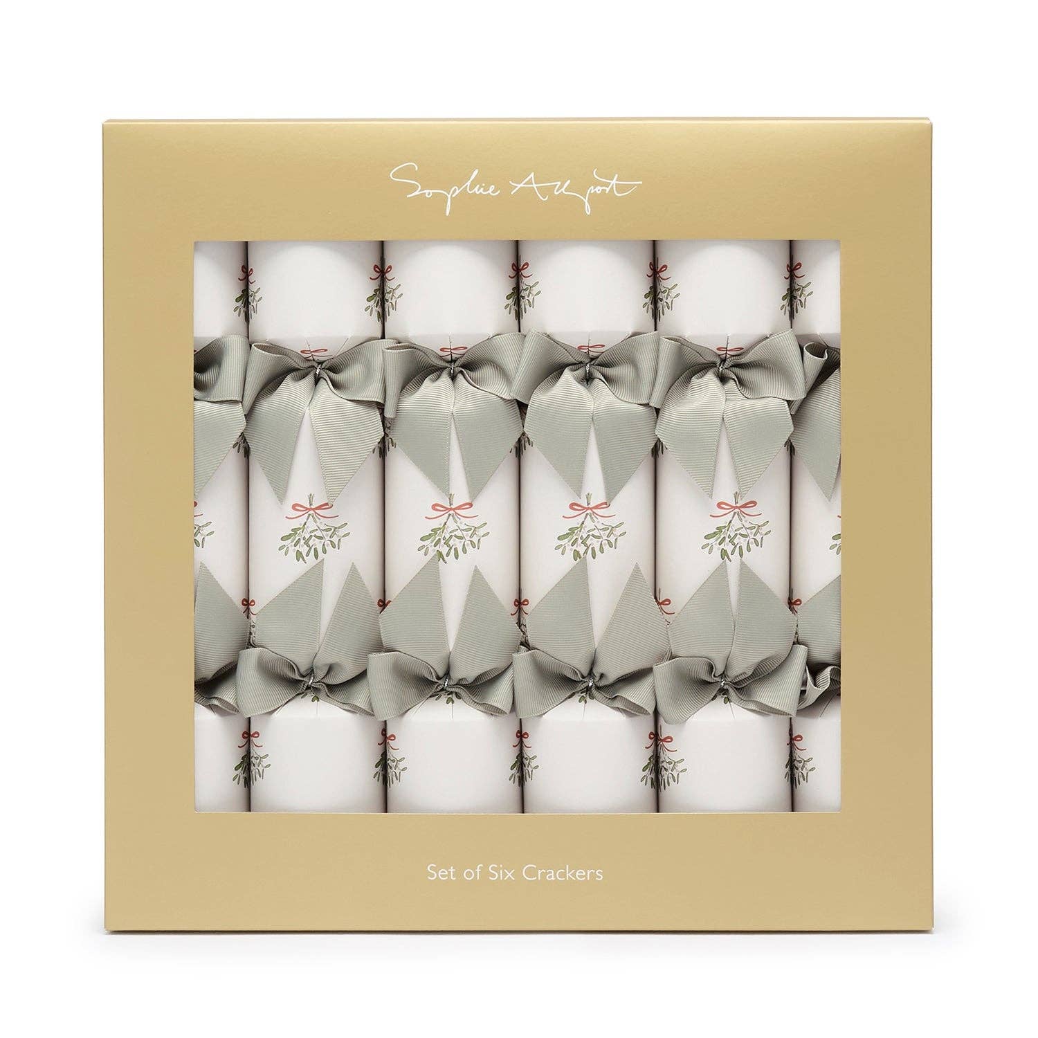 Sophie Allport - Wholesale Christmas Decoration - Mistletoe Christmas Crackers (Set of 6)2
