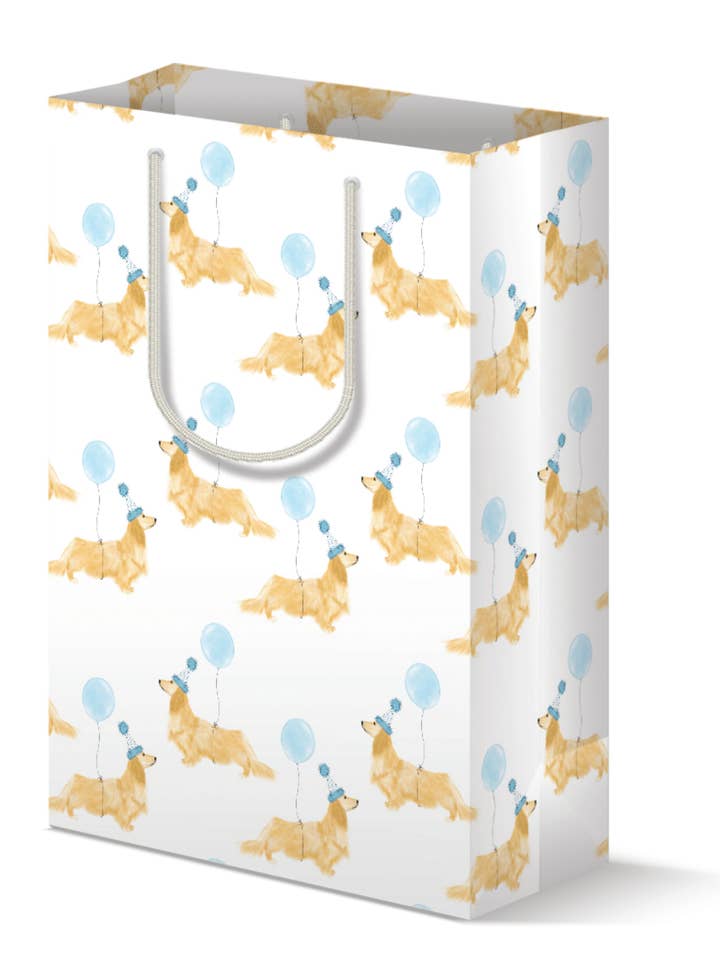 Dog With Blue Balloon Gift Bag for wholesale by k.Patricia Designs