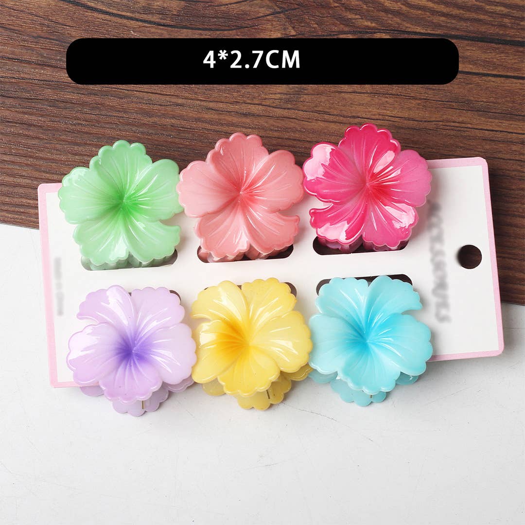 UNISHE - Wholesale Hair Clip - Women's - Bauhinia Flower Back Head Shark Hair Clip ZK32299
