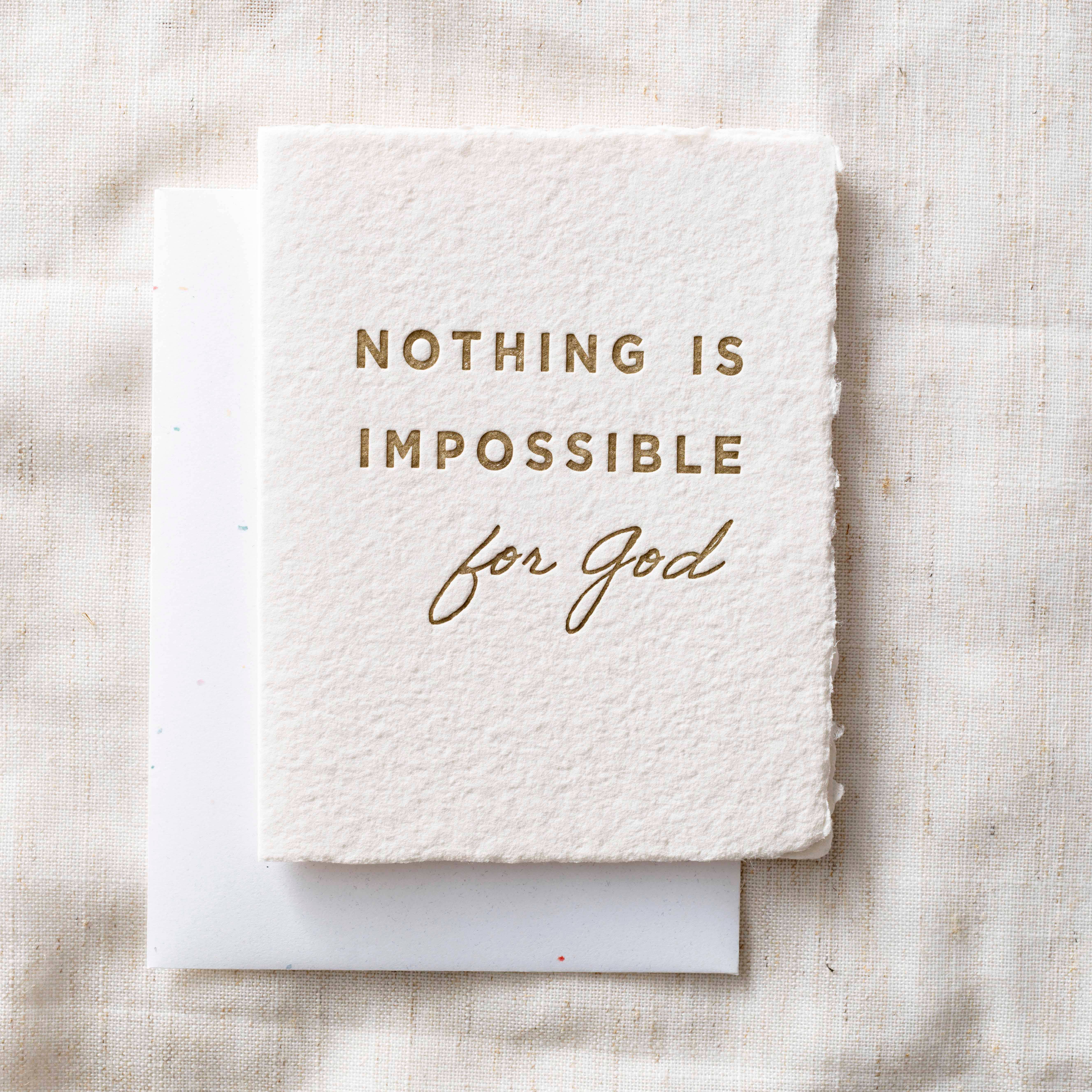 Paper Baristas - Wholesale Religious Card - Nothing is impossible for God |  Religious Greeting Card0