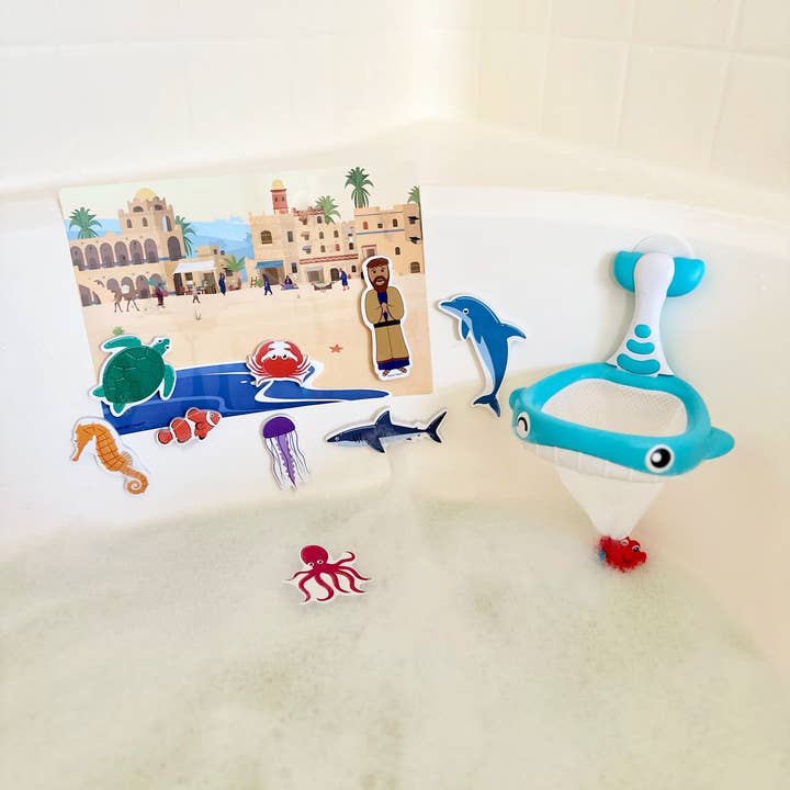 Saintly Heart LLC - Vendita all'ingrosso Gioco per il bagnetto - Neonati - Set da bagno Jonah e la balena