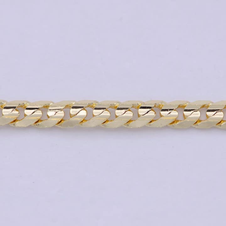 Aim Eternal – wholesale Link & chain necklace – Miami Cuban Gold Curb Link Chain 3.4mm 18K Gold filled Chain Necklace• Gold Necklace Gold filled Layer Necklace | WA-830 Clearance Pricing1