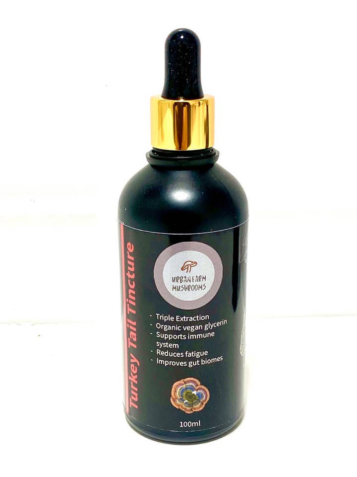 Turkey Tail 'Triple Extracted' Glycerine Tincture for wholesale by Urban Farm Mushrooms