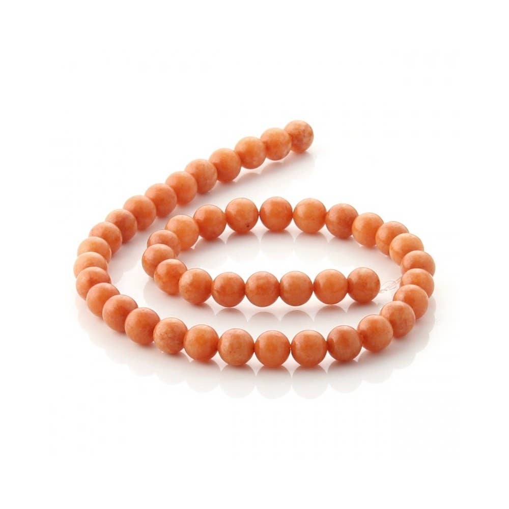 UniArt - Wholesale Beads - Orange Aventurine - Beads for Stringing2