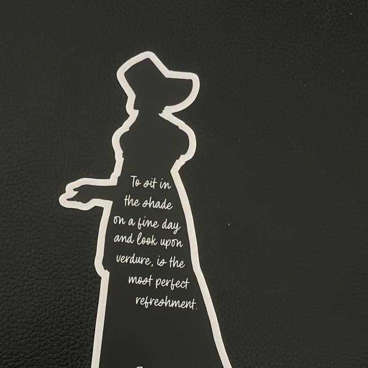 Adhesivo de 7" con temática de Austen «Perfect Refreshment» para venta al por mayor de Greetings From Hospitality Lane