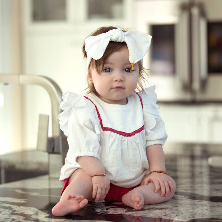 Ribbed Bow Wrap for wholesale by Heirlooms New York