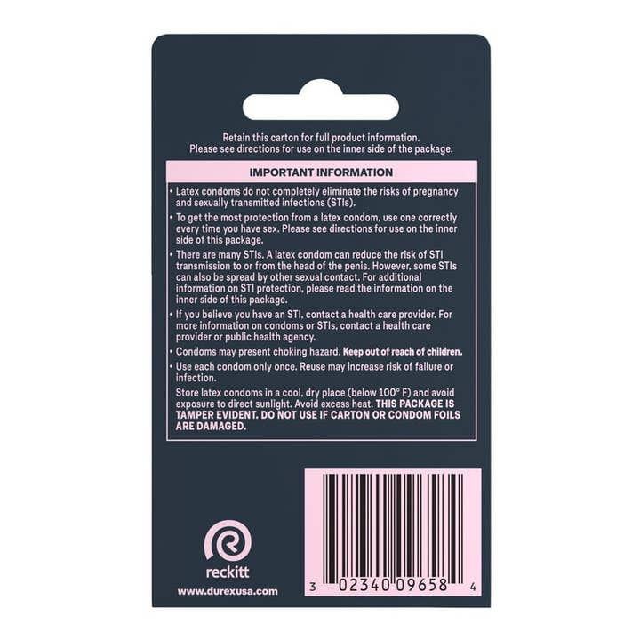 Shop The King - Wholesale Contraceptive/Condom - Durex Condom Intense Sensatn 3s Single Box1