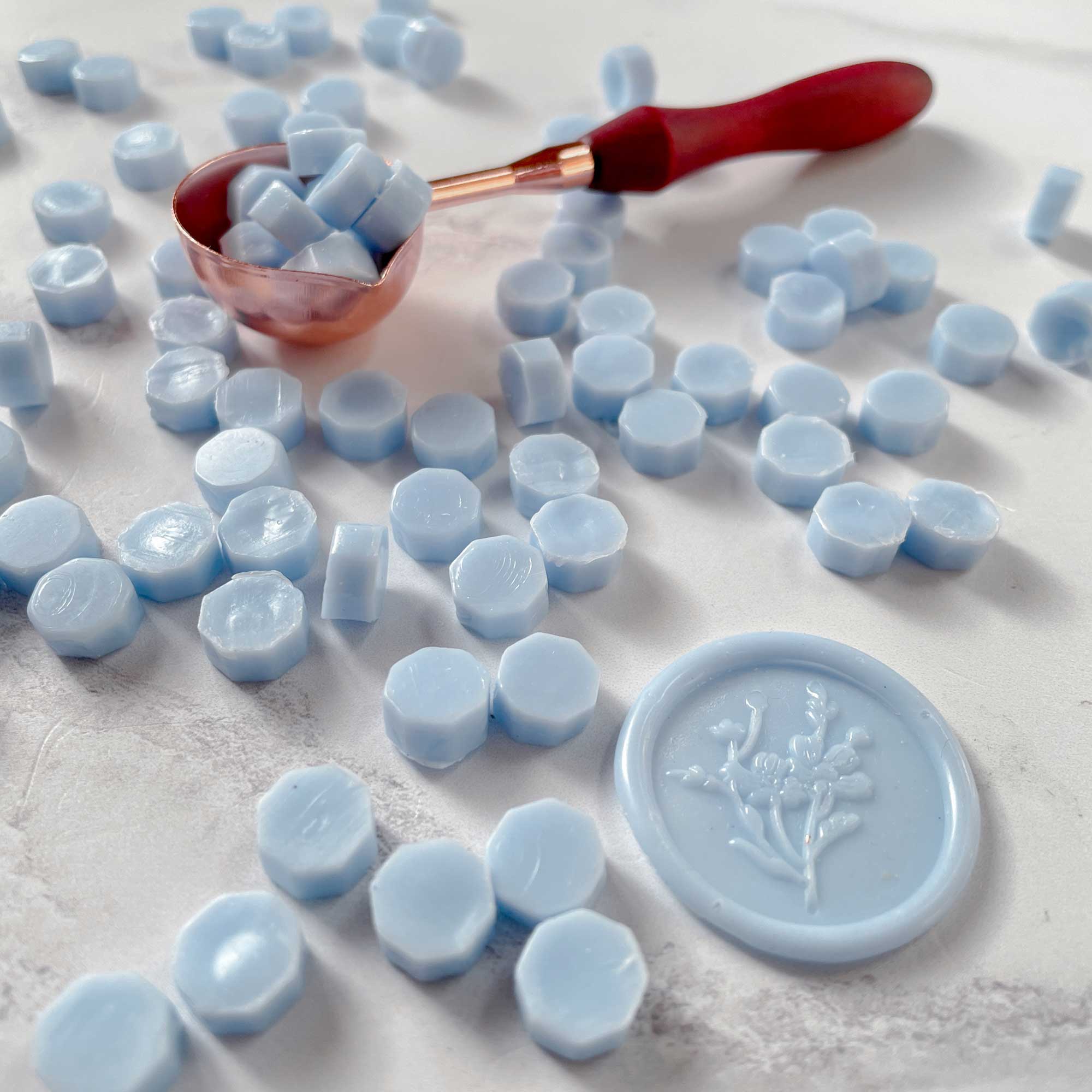 Imaginediy - Wholesale Craft Supplies - Sealing Wax BEADS - Sky Blue1
