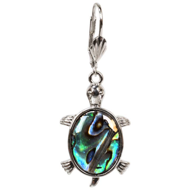 ABALONE TURTLE SHAPE EARRING for wholesale by Benjamin International