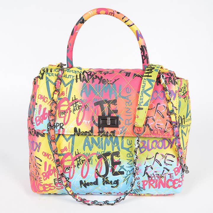 3AM BY H&D ACCESSORIES - Wholesale Clutch Bag - Women's - Multi Graffiti Clutch1