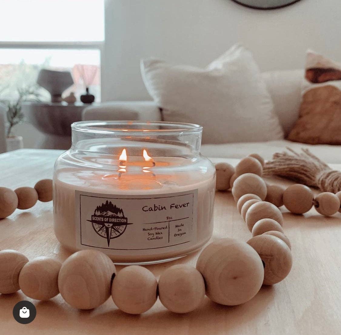 Scents of Direction Candle Co - Wholesale Jar/Filled Candle - Cabin Fever - Soy Candle