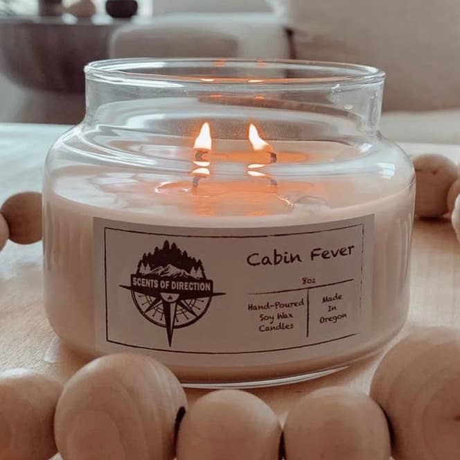 Scents of Direction Candle Co - Wholesale Jar/Filled Candle - Cabin Fever - Soy Candle0