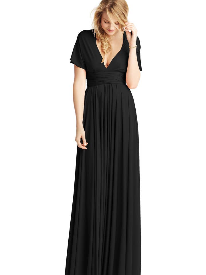 Classic Ballgown in Black for wholesale by Twobirds New York