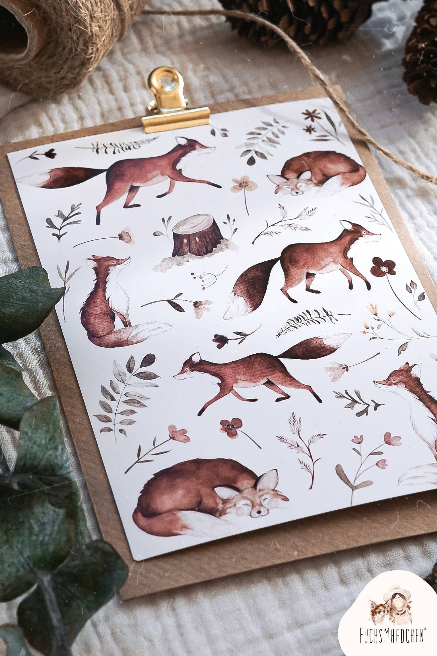 FuchsMaedchen - Wholesale Everyday Greeting Card - Greeting card fox forest2