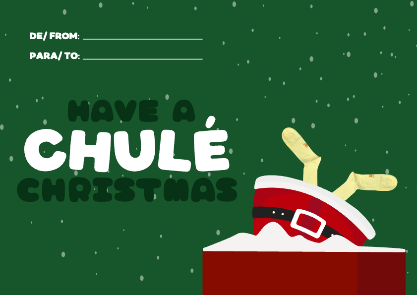 CHULÉ SOCKS – Großhandel Weihnachtskarte – Briefumschlag Natal Pequeno0