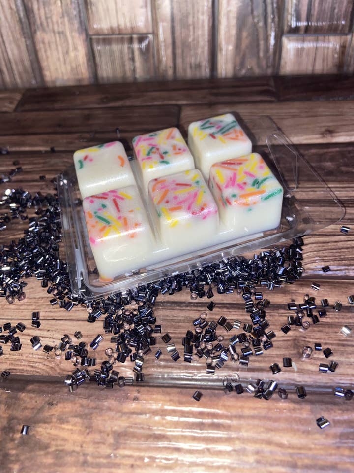 Birthday Cake Wax Melts for wholesale by Misty Mountain Candles