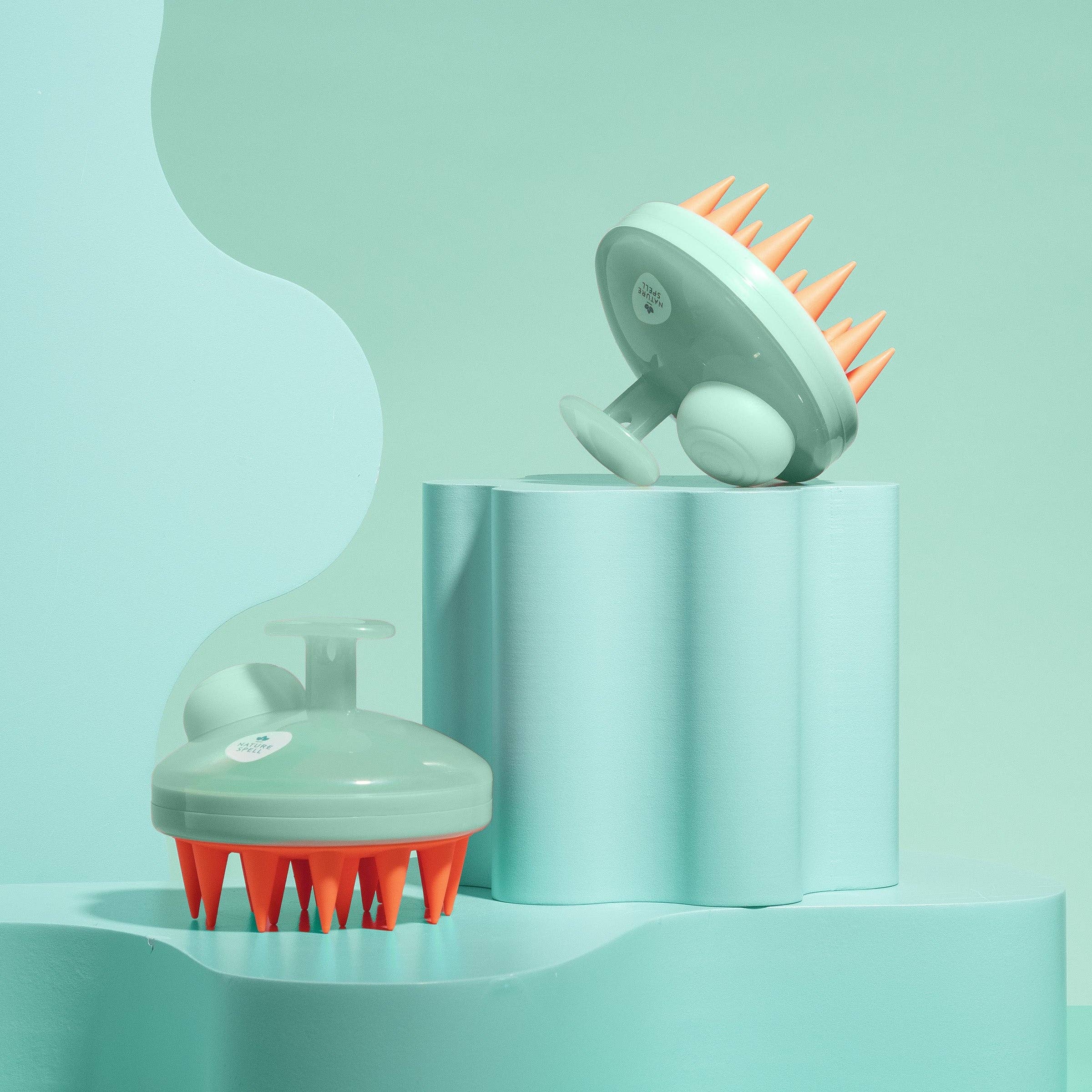 Nature Spell - Wholesale Head Scratcher/Massager - Nature Spell Shampoo Dispensing Scalp Massager2