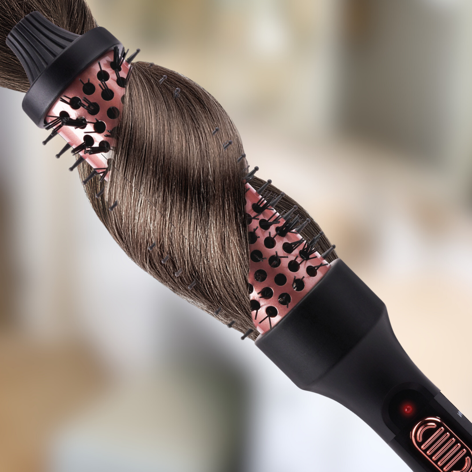 Annie International, Inc. - Wholesale Curling Iron/Wand - Hot & Hotter Tourmaline Ceramic Hot Styling Brush 1.25"2