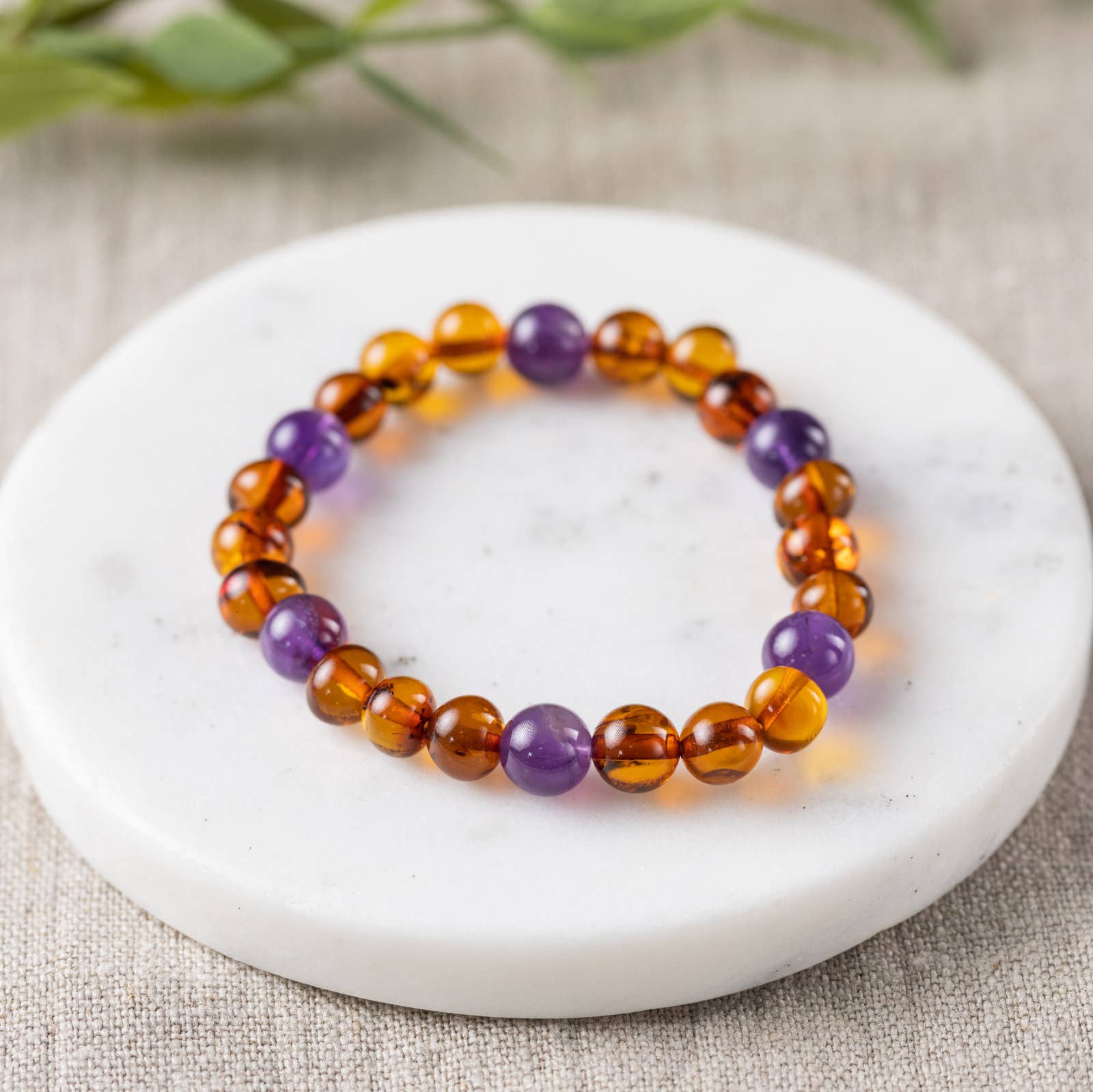 R.B. Amber Jewelry – Großhandel Perlenarmband – Erwachsene | CHUNKY Baltic Amber + Edelsteinarmbänder14