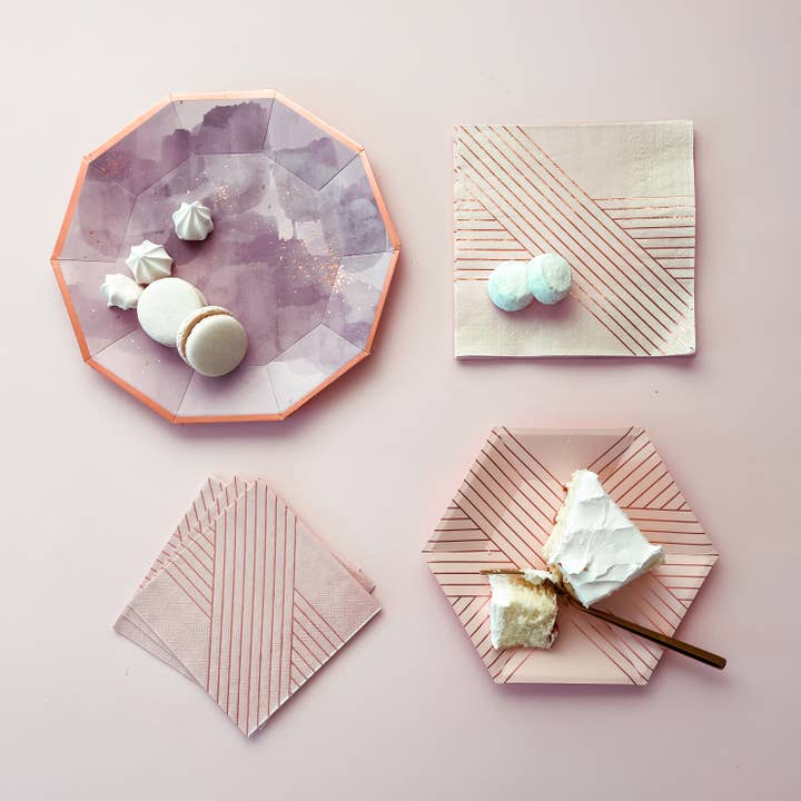 Harlow & Grey - Wholesale Disposable Plate - Amethyst - Purple Large Paper Plate6