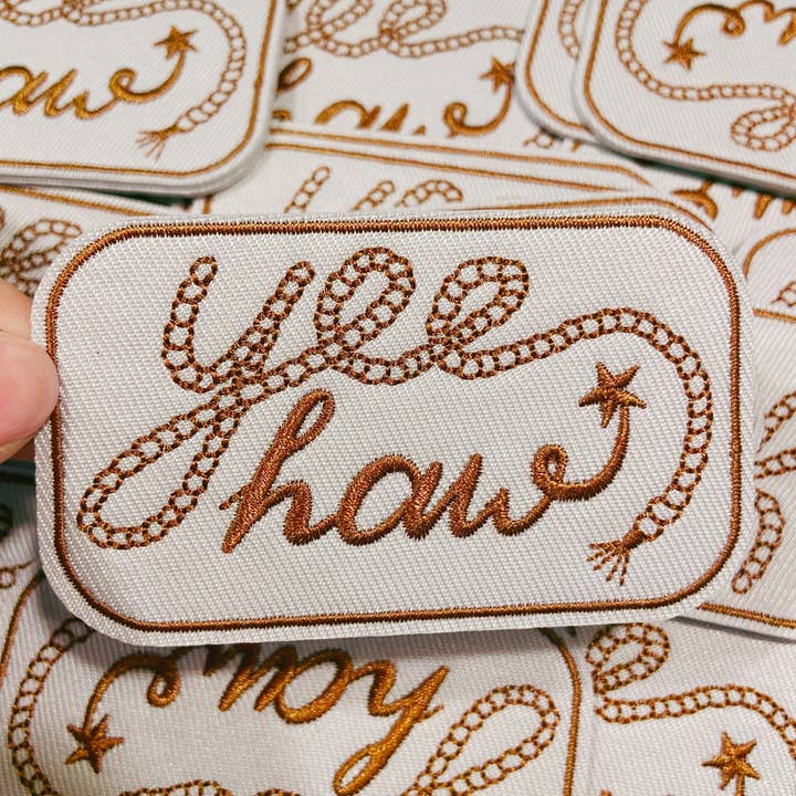 TEELUX - Wholesale Patch - 3" Yee Haw - Embroidered Hat Patch