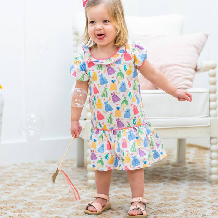 Shrimp and Grits Kids - Wholesale Dress - Kids - Princess Drop Waist Dress1