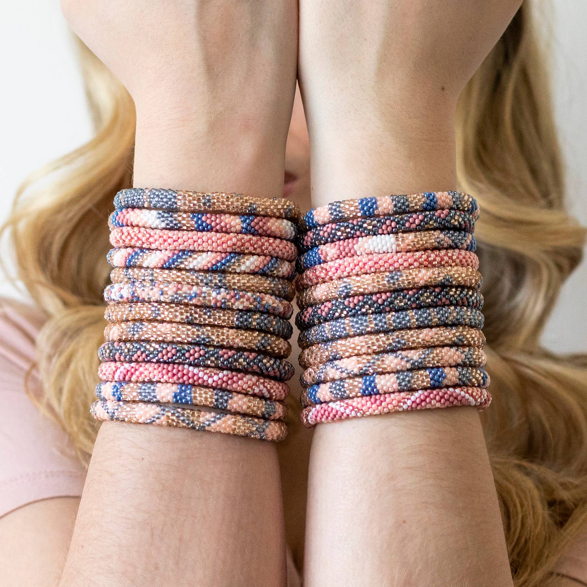 Aid Through Trade – wholesale Beaded bracelet – The Original Roll-On® Bracelet Twilight- Set of 122