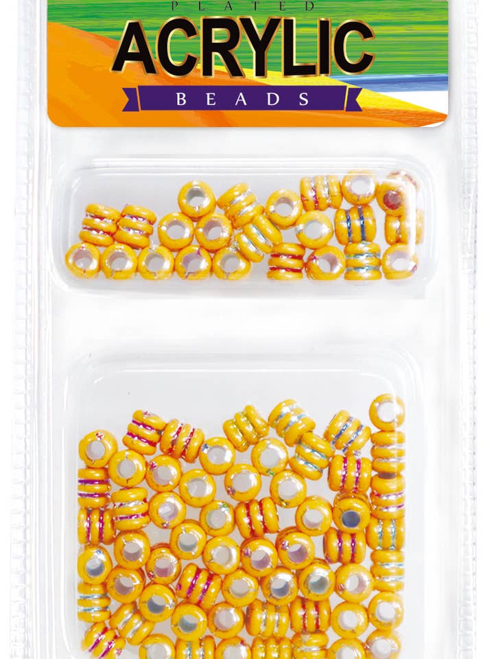 PLATING ACRYLIC BEADS VALUE PACK No 06681 for wholesale by MI Hair Distribution