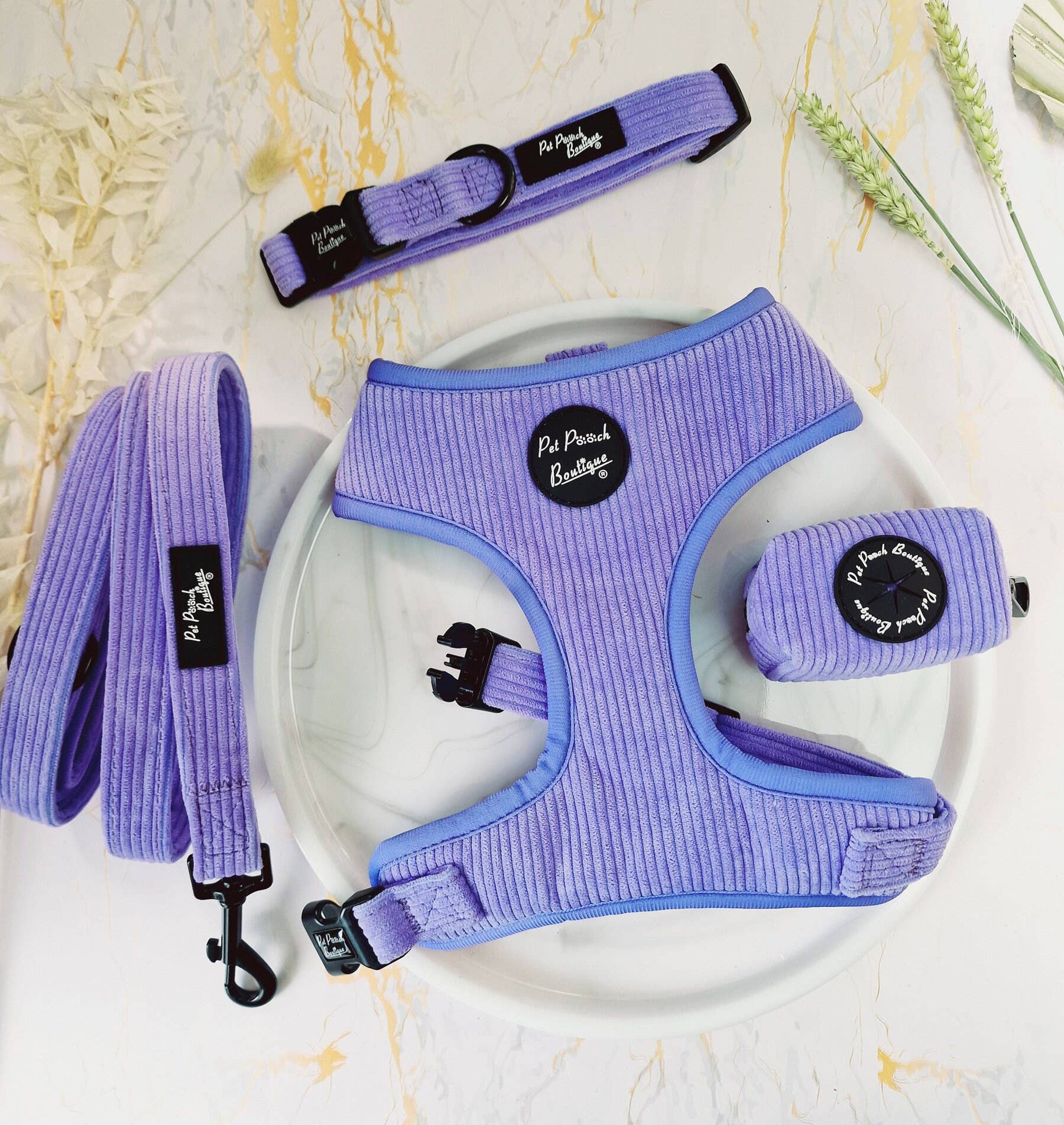Pet Pooch Boutique - Wholesale Pet Poop Bag Dispenser - Pastel Purple Cord Dog Poo Bag Holder *Free roll of poo bags1