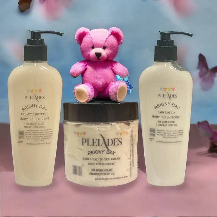 Reigny Day Natural Baby Care Bundle for wholesale by Pleiades Pure & Natural Skincare