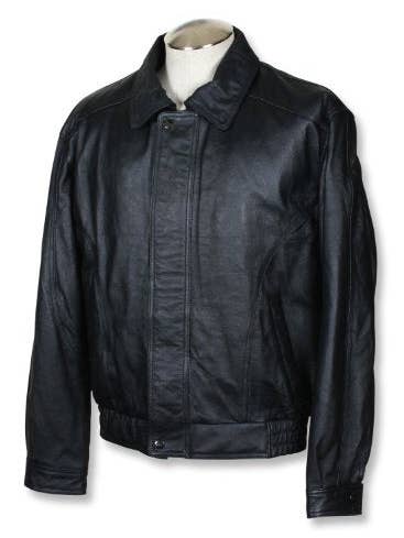Reed - Wholesale Leather Jacket - Men's - REED Men's American Style Bomber Genuine Leather Jacket