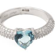 ANELLO SOLITARIO CUORE - REGOLABILE per la vendita all'ingrosso da parte di Feelings Jewels