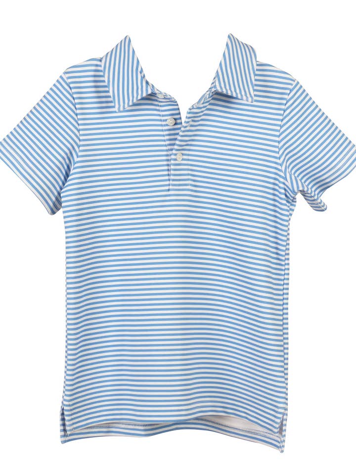 The Yellow Lamb - Wholesale T-Shirt - Kids - Patrick Shirt: Beacon Blue Stripe