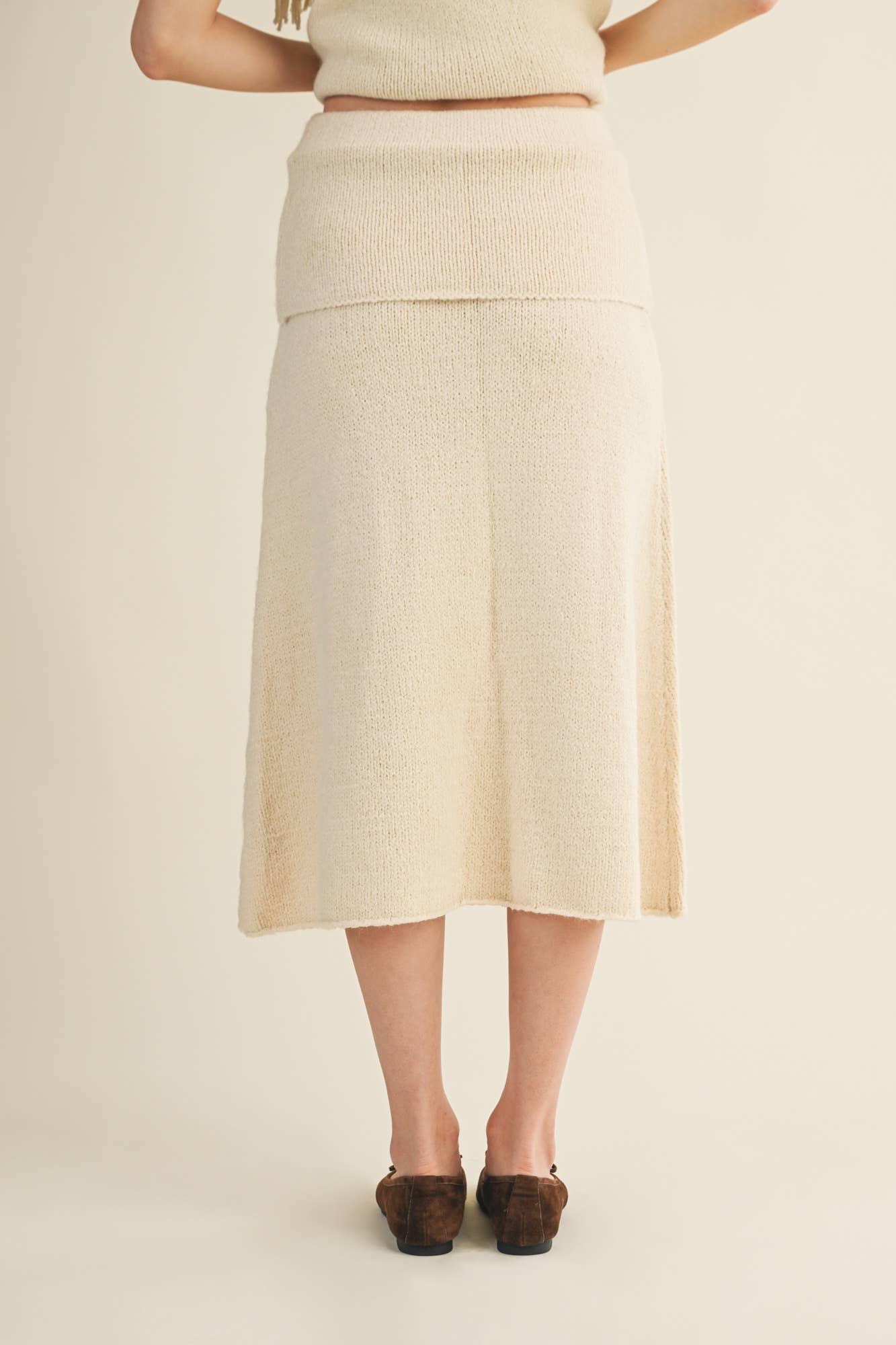 Mustard Seed - Vendita all'ingrosso Gonna - Donna - GONNA A TUBINO CON VOLANT PIEGATO7