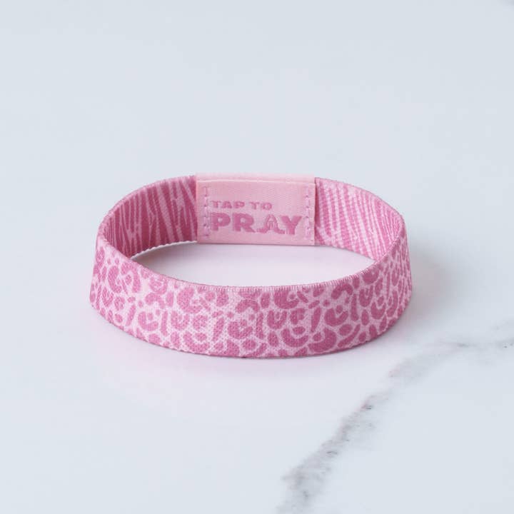 Versible - Wholesale Wristband - Tap To Pray® Wristband – Safari Rose2