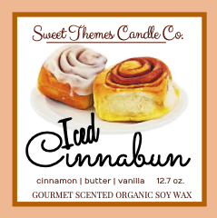 Sweet Themes Candle Co. - Wholesale Jar/Filled Candle - Iced Cinnabun 3