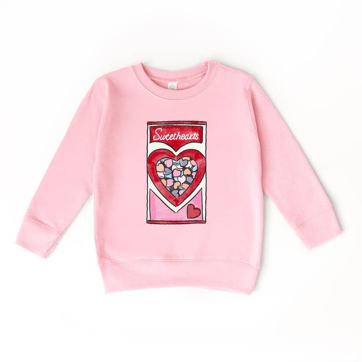 Benny & Ray Apparel - Wholesale Sweatshirt - Kids - Conversation Hearts Valentines Day Kids sweatshirt
