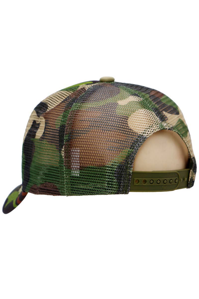 Cap Zone - Wholesale Trucker Hat - Unisex - Camouflage Five Panel Foam Trucker Hat1