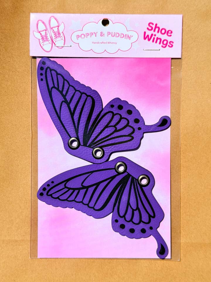 Butterfly Shoe Wings| Shoe Lace Wings| Shoe Accessory for wholesale by Poppy and Puddin’ Crafts