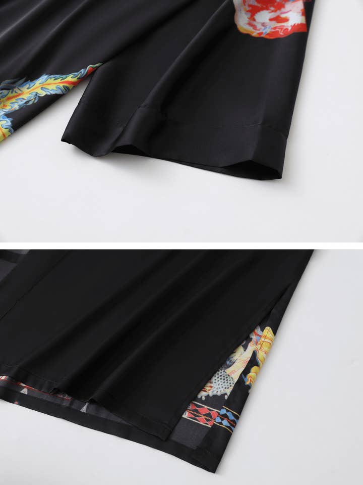 black Dragon Phoenix Kimono Robe for wholesale on Faire11