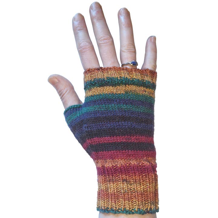 BeeGreen & CraftsPlannersPlus - Wholesale Knitting/Crochet Supplies - DIY Kit to Knit x3 Pairs of Fingerless Gloves (Visual Knit)1