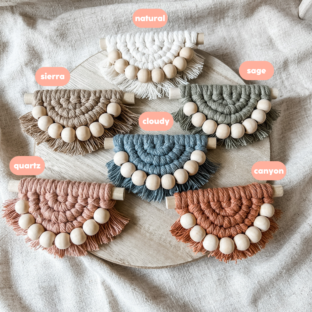 Collective Harmony Co - Wholesale Car Freshener - Women's - boho car vent clip diffuser | macrame car diffuser8