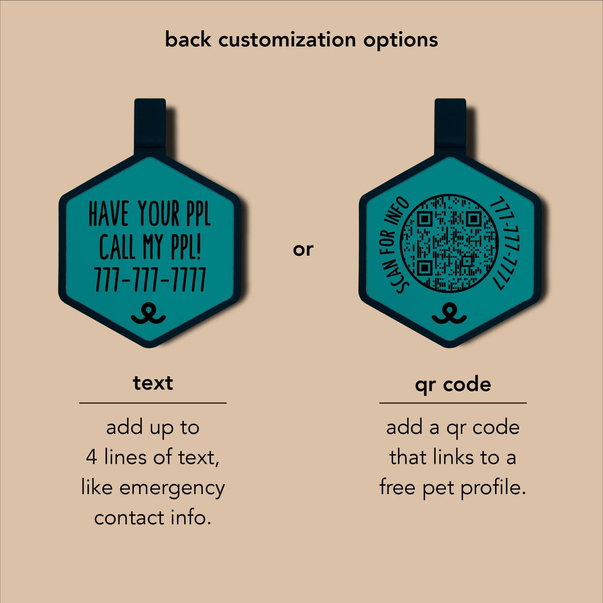 Besties Pets – wholesale Pet identification tag – Cat/dog – Mini Design Your Own Silicone Pet ID Tag5