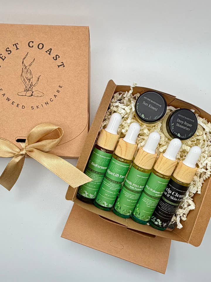 Perimenopause Skincare Solutions Sampler for wholesale by West Coast Seaweed Skincare