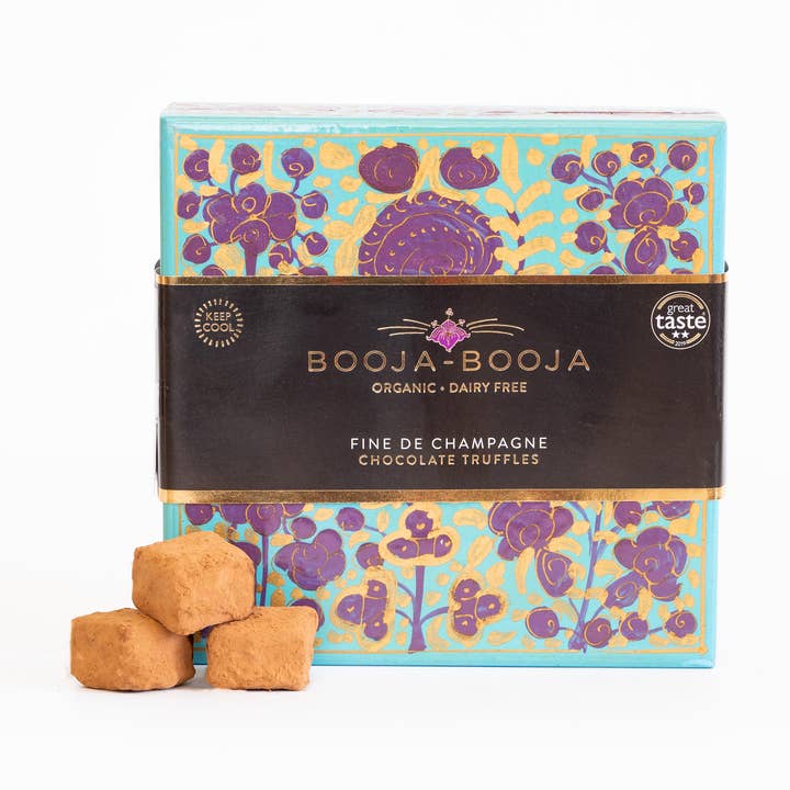 Fine de Champagne Artist's Collection 3 x 185g for wholesale by Booja-Booja